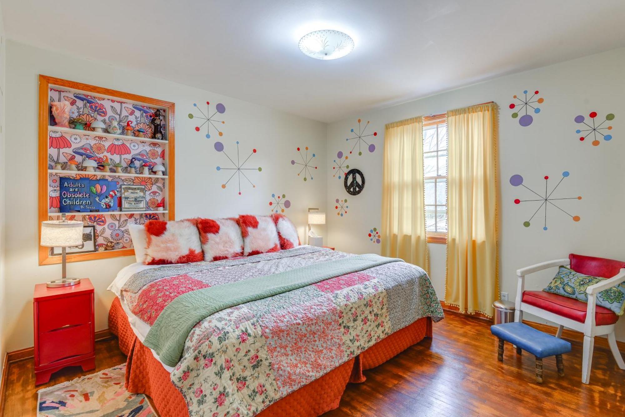 6 Mi To Downtown 70S-Themed Home In Nashville! Exteriör bild