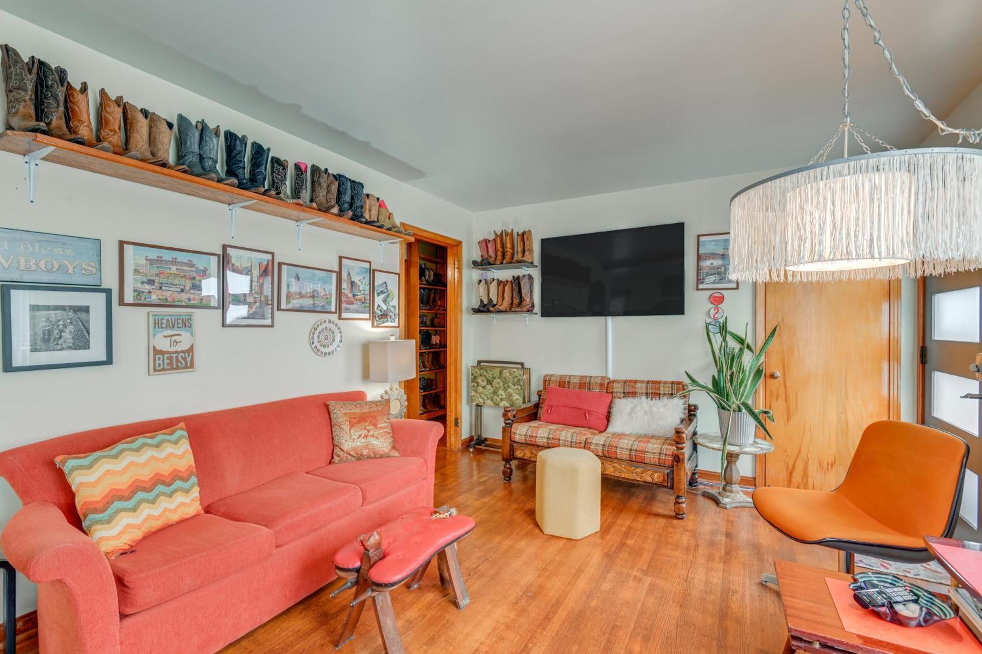 6 Mi To Downtown 70S-Themed Home In Nashville! Exteriör bild
