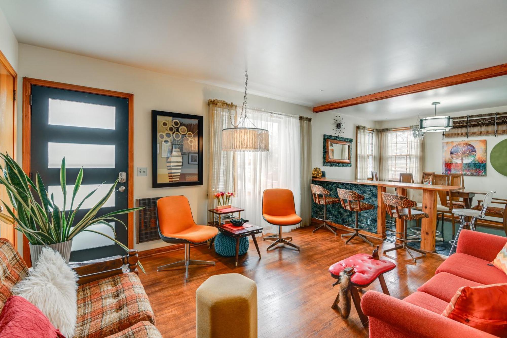 6 Mi To Downtown 70S-Themed Home In Nashville! Exteriör bild