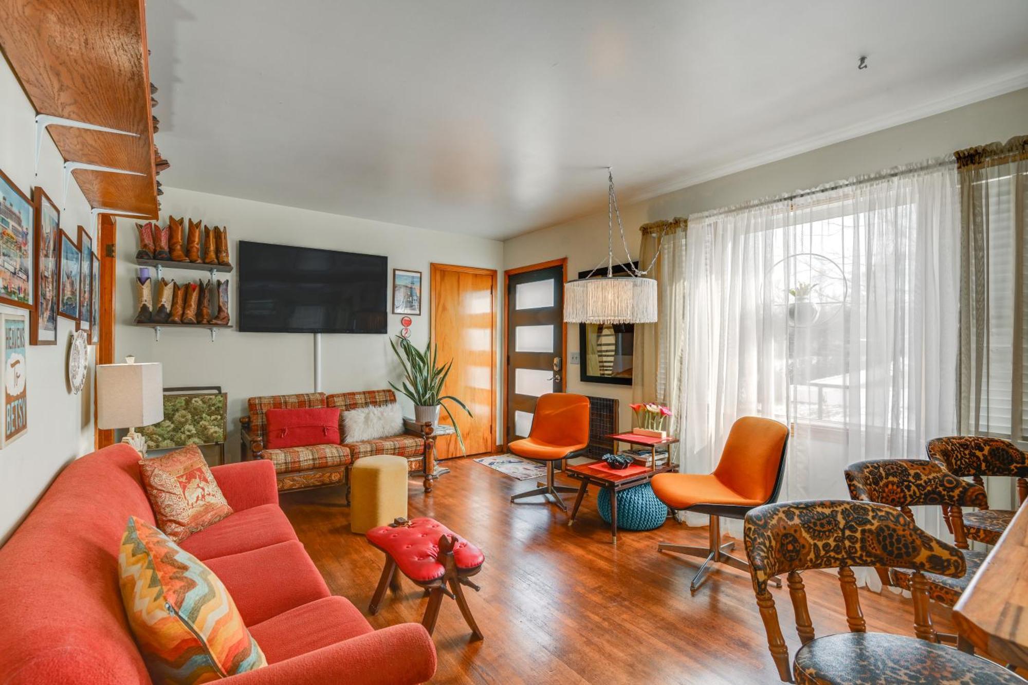 6 Mi To Downtown 70S-Themed Home In Nashville! Exteriör bild