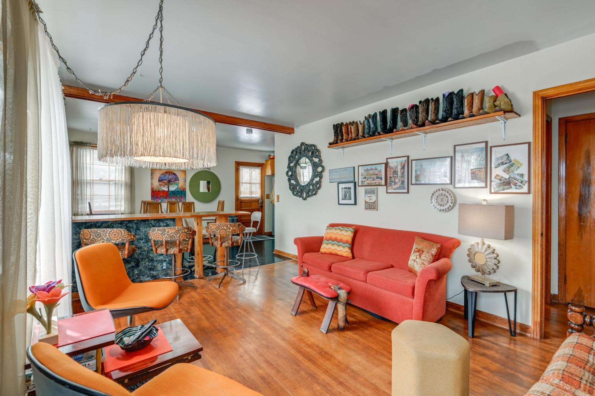 6 Mi To Downtown 70S-Themed Home In Nashville! Exteriör bild
